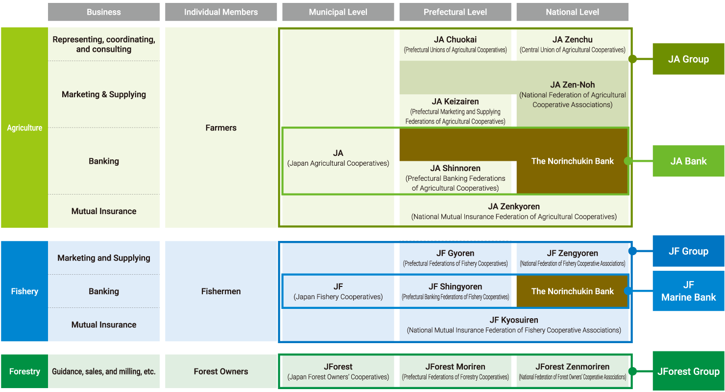 This is a diagram explaining the structure of the main cooperative system mentioned above.